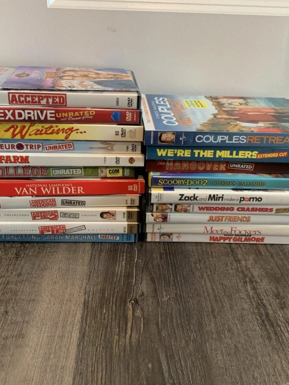 Lot Of 22 Comedy DVDs Happy Gilmore, American Pie 1-2, Wedding Crashers, & More